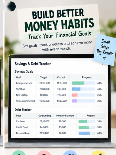 Monthly Budget Spreadsheet – Excel & Google Sheets | Personal Finance & Expense Tracker