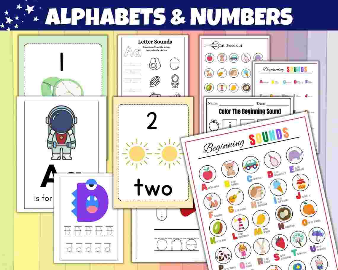500+ Kids Learning Worksheets Mega Bundle – Preschool & Early Learning Activity Pack